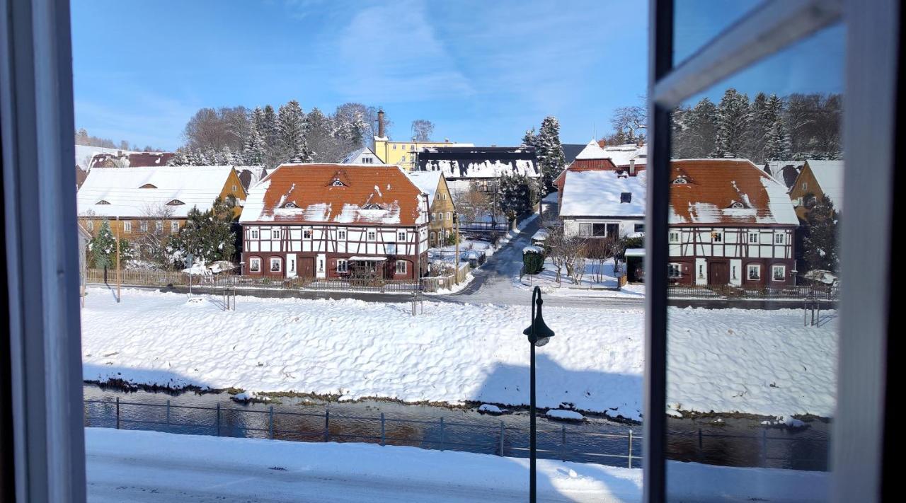 Komfort-Ferienwohnung "Zur Schmiedebruecke" Großschönau Buitenkant foto