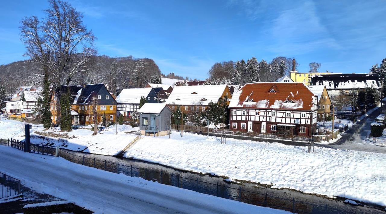 Komfort-Ferienwohnung "Zur Schmiedebruecke" Großschönau Buitenkant foto
